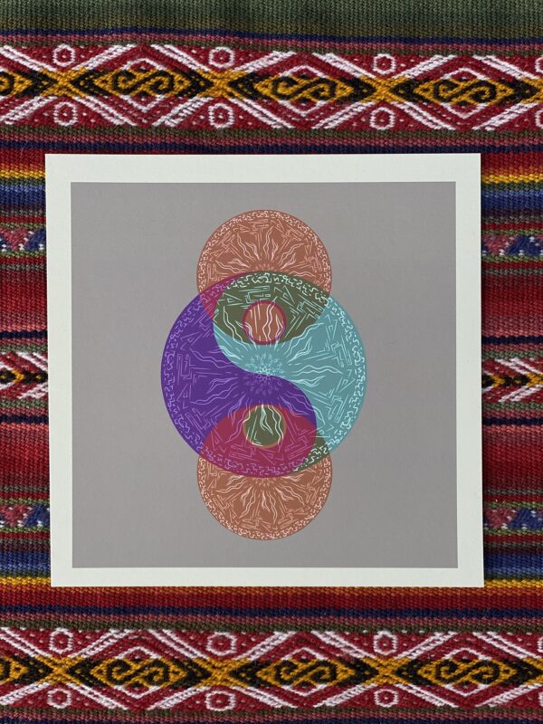 Yin Yang Mandala Print