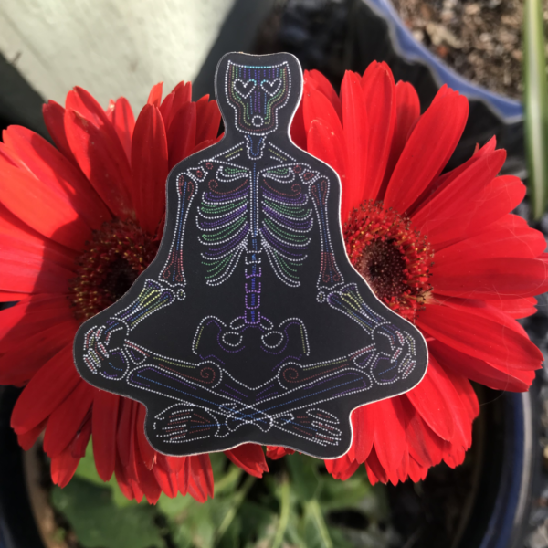 Zen Skeleton Sticker